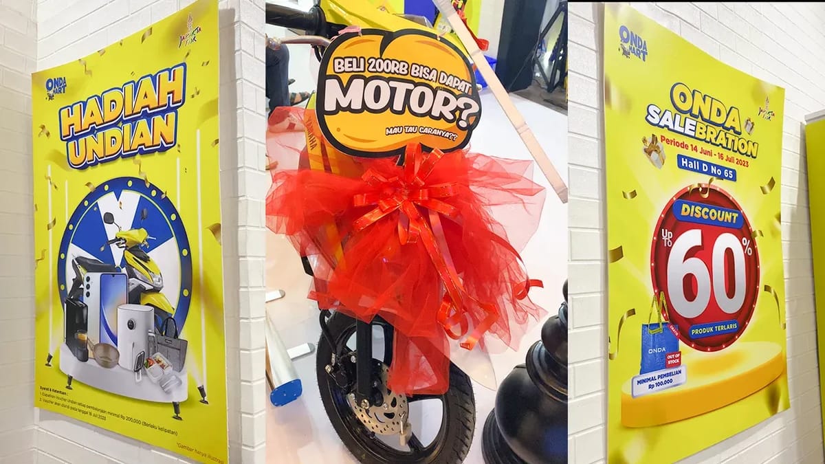 ONDA News - Hadir di PRJ, ONDA Pesta Diskon dan Berhadiah Motor dan Emas!